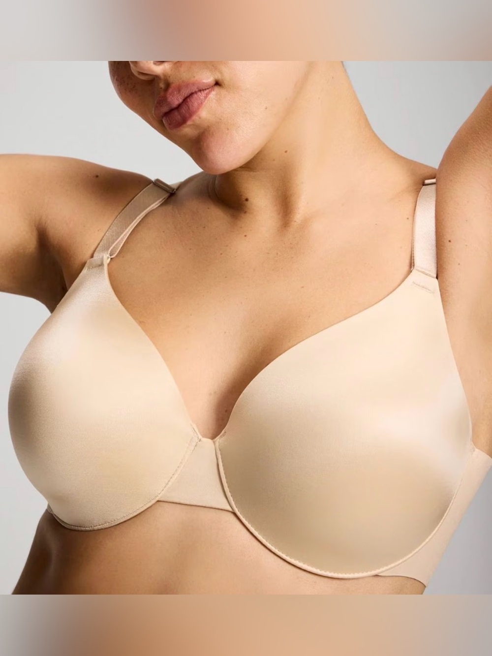 Soma NWT Light Nude Vanishing Back Full Coverage Bra 38B #570160251